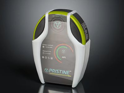 Pristine Electronic Device with Digital Display Control Panel Buttons And Indicators 3d model