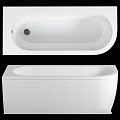 Modern White Freestanding Bathtub With Sleek Oval Design And Smooth Surface