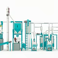 Agricultural Grain Processing Equipment Production Line With Machinery And Conveyor Systems