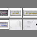 White Electrical Switch Panels With Multiple Circuit Controls And Compartments 3d model