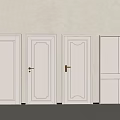 Poliform Hinged Doors With Various Modern Panel Designs And Light Finish