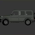 Green SUV Vehicle With Boxy Design Roof Rack Black Wheels And Front Grille
