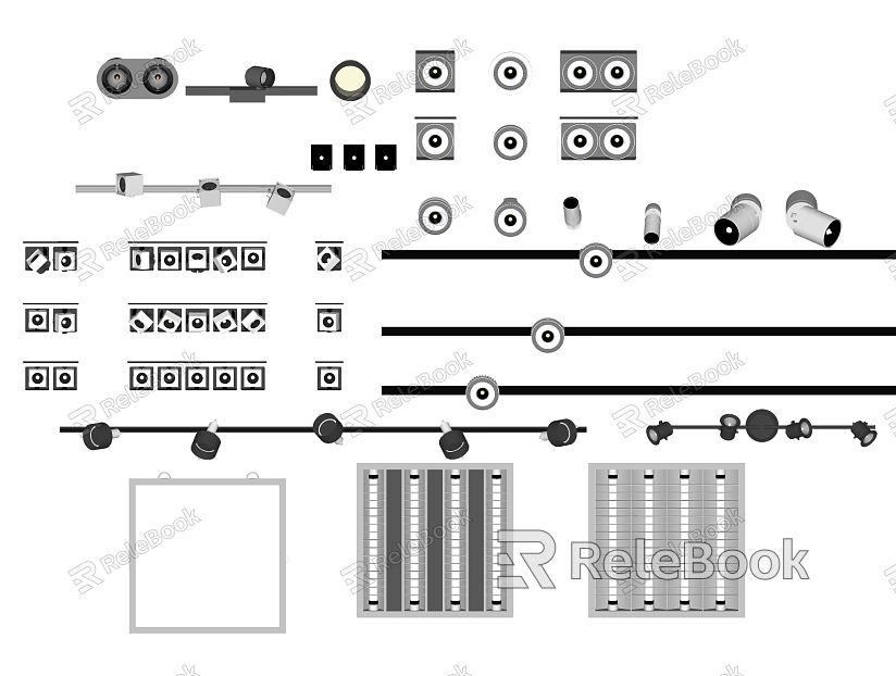 Modern Downlight Track Light Grille Light Downlight Spotlight model