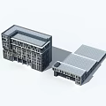 Modern Office Buildings With Contemporary Glass Windows And Flat Roof Design