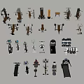 Diverse Sports Equipment Collection Featuring Treadmills Exercise Bikes Dumbbell Racks and Fitness Machines