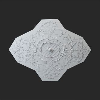 European-style carved 3d model