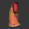 Vibrant Colorful Shirt with Unique Artistic Swirl Patterns and Modern Design