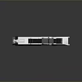 Futuristic Sci Fi Handgun With White And Black Design Tactical Grip And Scope Attachment