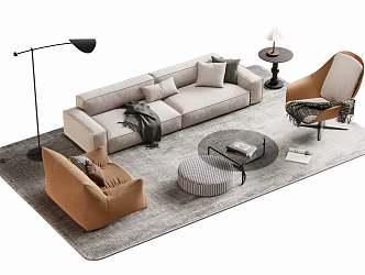 Sofa coffee table 3d model