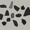 Landscape stone block 3d model