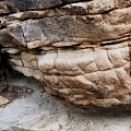 Natural Stone Material Featuring Layered Texture And Organic Rough Surface Design
