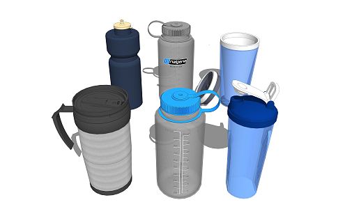 Modern thermos cup 3d model