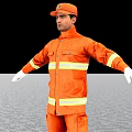 Group of Workers in Different Colored Safety Uniforms Standing on Wet Ground