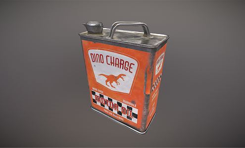 Modern lubricating oil 3d model