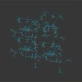 Advanced Medical Device with 3D Detailed Blue Neuronal Network Structure for Neurological Studies
