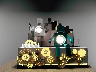 Industrial LOFT Meichen Lamps 3d model
