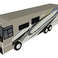 Modern Recreational Vehicle With White Exterior Sleek Design And Black Accents