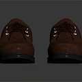 Classic Brown Leather Lace Up Dress Shoes With Timeless Design For Men's Daily Use