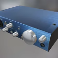 Blue Headphone Audio Device With High Quality Sound Sleek Design And Control Knobs