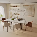 Modern table combination 3d model