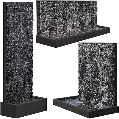 Modern landscape sketch running water gardening sketch 3d model Modern landscape sketch running water gardening sketch 3d model