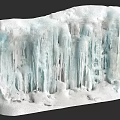 Ice Inspired Coffee Table With Icicle Details And Frosty White Surface