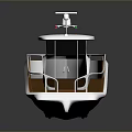 Modern Luxury Yacht Featuring White Hull Brown Interior And Sleek Exterior Design