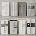 Modern Refrigerators And Freezers With Various Door Styles White Silver Gray Finishes In Kitchen