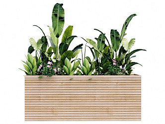 Modern Flower Box Flower Box Tropical Plant 3d model