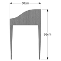 Minimalist Wooden Desk with Single Drawer and Slim Tapered Legs for Home Study