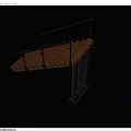 Modern Staircase Interior With Glass Railing Metal Frame And Wooden Steps