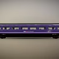Modern Purple Pink Passenger Train With Stylish Windows And Exterior Design