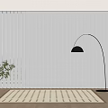 Modern dream curtain 3d model