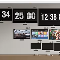 Modern TV laser TV socket set-top box remote control router 3d model