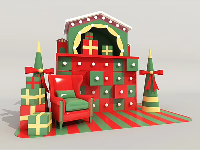 Modern Beauty Chen Christmas Beauty Chen 3d model