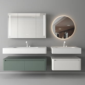 Bathroom Cabinet Bathroom Cabinet Washstand 3d model