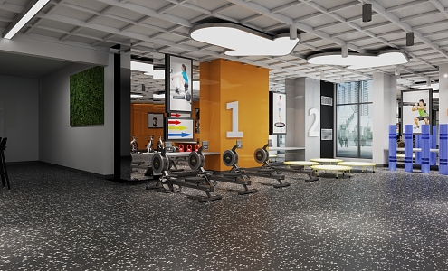 INDUSTRIAL LOFT GYM 3d model