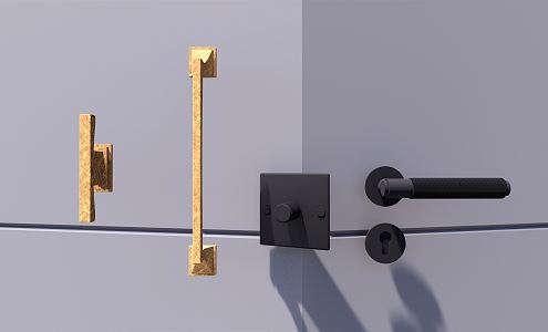 Light luxury handle 3d model