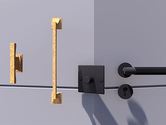 Light luxury handle 3d model