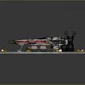 Spacecraft Ground Support Equipment For Space Mission With Metal Platform And Warning Signs