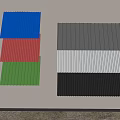 Multicolored Corrugated Panels Mounted On Wall For Modern Home Interior Design