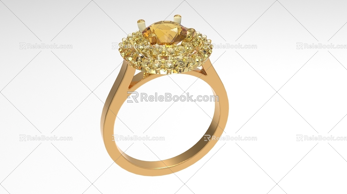 High-grade ring love 1064 3d model