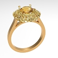 High-grade ring love 1064 3d model