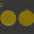 Round Silver And Gold Pendants With Peacock Design And Intricate Patterns Jewelry