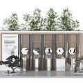 New Chinese Style Display Table Landscape Garden 3d model