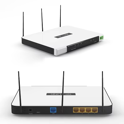 Modern Router Wireless Router 3d model