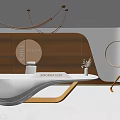 Modern Front Desk 3d model