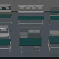 Multiple Styles Of Anti Static Functional Workbenches With Storage Shelves For Industrial Electronic Workshop Operations