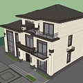 New Chinese Villa 3d model