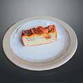 Delicious Homemade Cake On White Ceramic Plate With Fresh Fruit Topping And Soft Texture